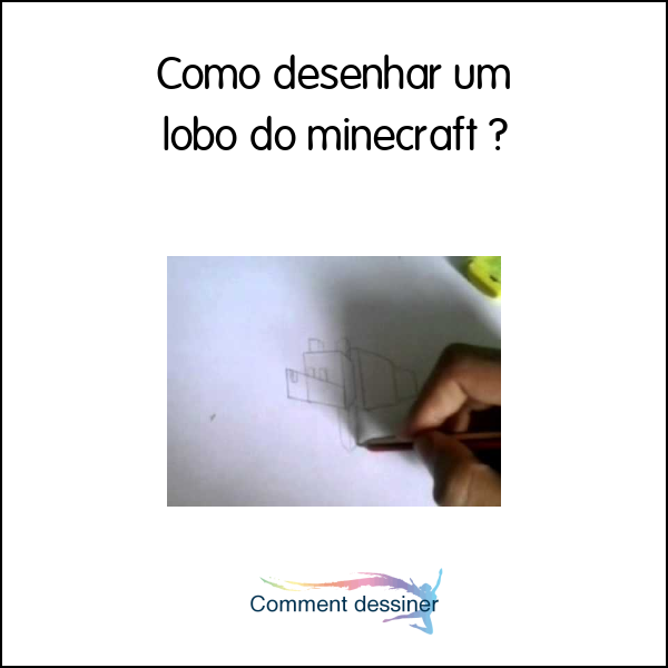 Como desenhar um lobo do minecraft